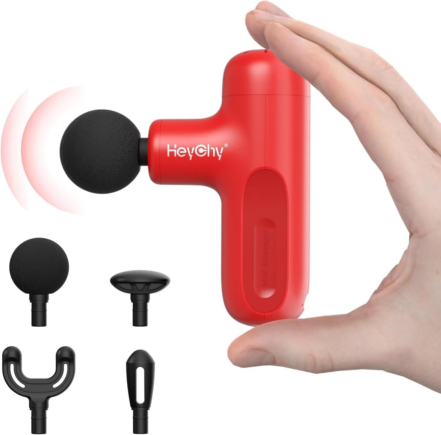 Pistolet de massage - avec port USB, format portable, 5 vitesses, HEYCHY