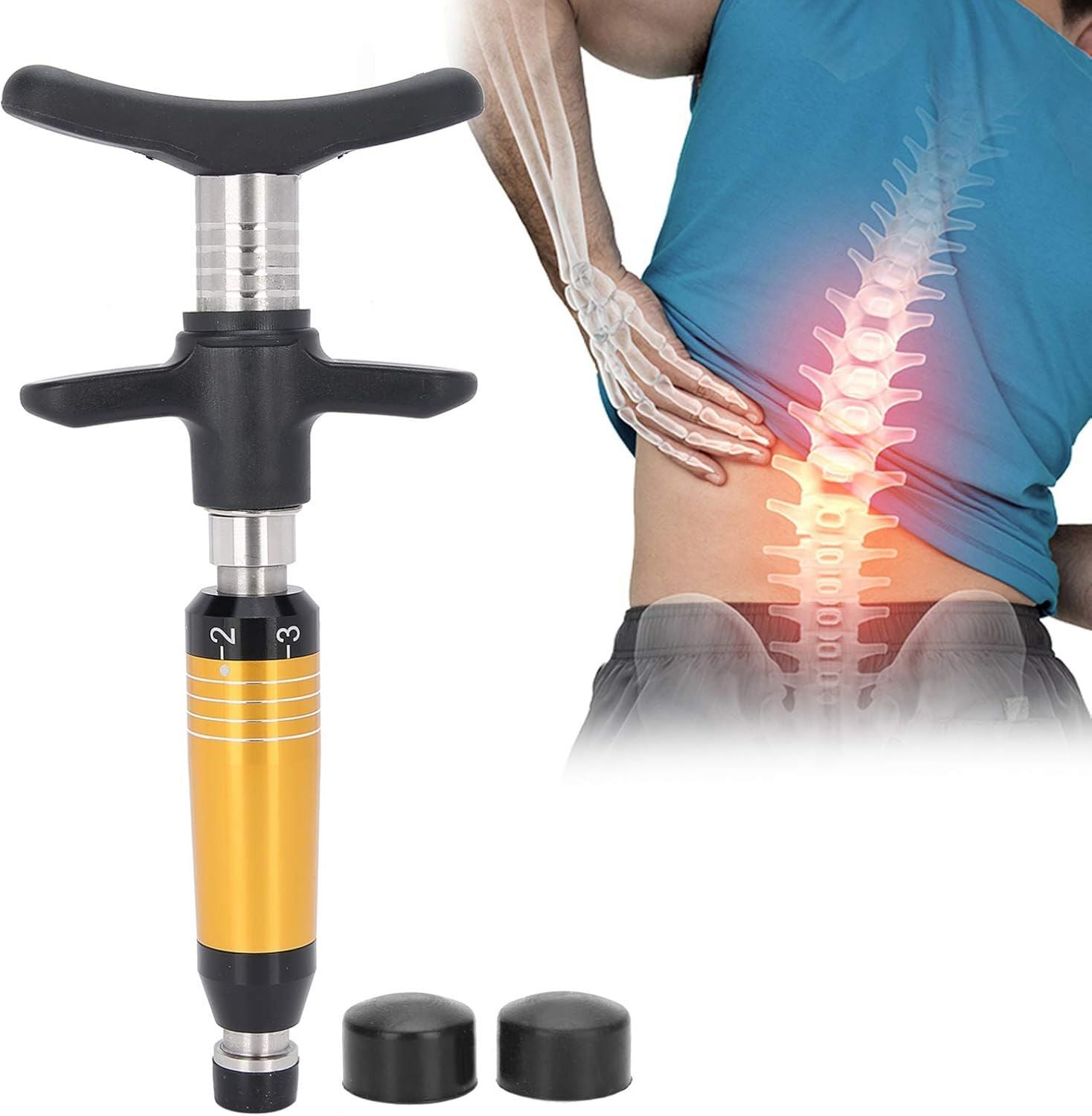 Pistolet de massage - structure en acier, en acier inoxydable, 6 niveau x, vert