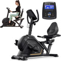 Vélo d'appartement - résistance magnétique, connexion Bluetooth, 120L, 10 kg, 32 Niveau x, 12 programmes, HOP-SPORT HS-120L
