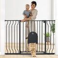 Chatière automatique - 75-123cm Barriere de Securite Enfant Extra Wide pour Escaliers et, noir