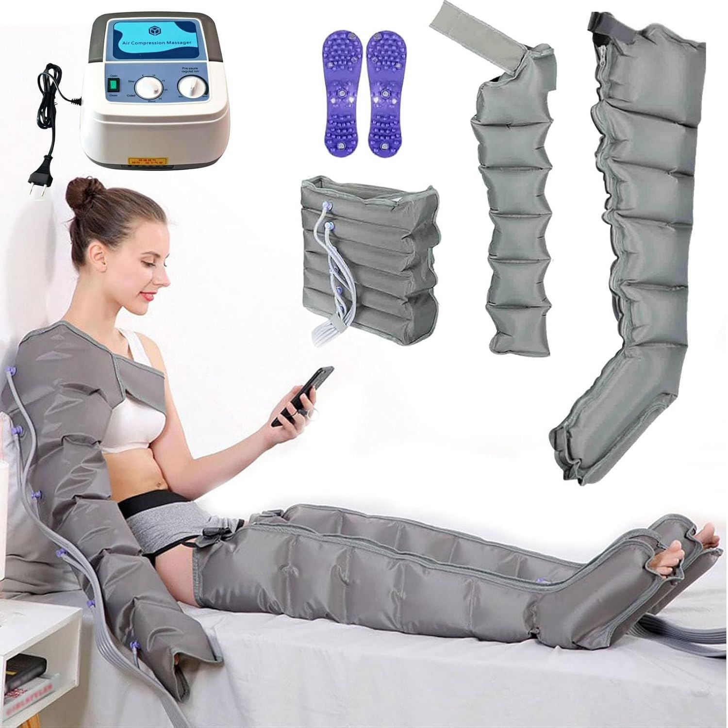 Bottes de pressothérapie - massage par compression d'air