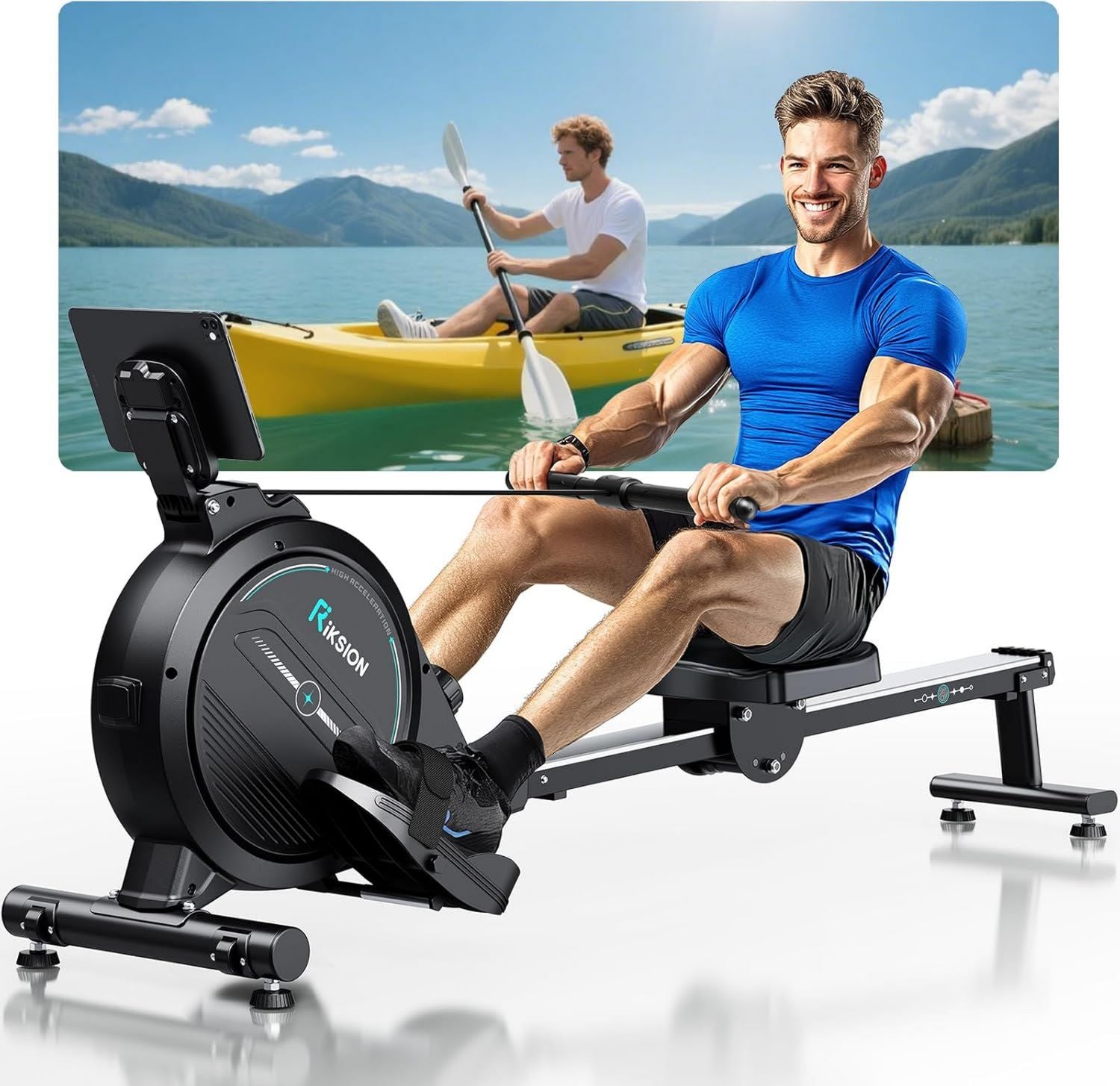 Rameur – usage à domicile, 160 kg, 16 Stufen