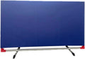 Barrière de tennis de table - pliable, avec écran, 140 x 80 cm, bleu