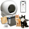 Litière autonettoyante pour chat - commande via application, 72L
