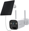 Foscam BP4 Caméra de Surveillance Wi-FI 2K 4MP avec Panneau - avec caméra, connexion Wi-Fi, résistant à l'eau
