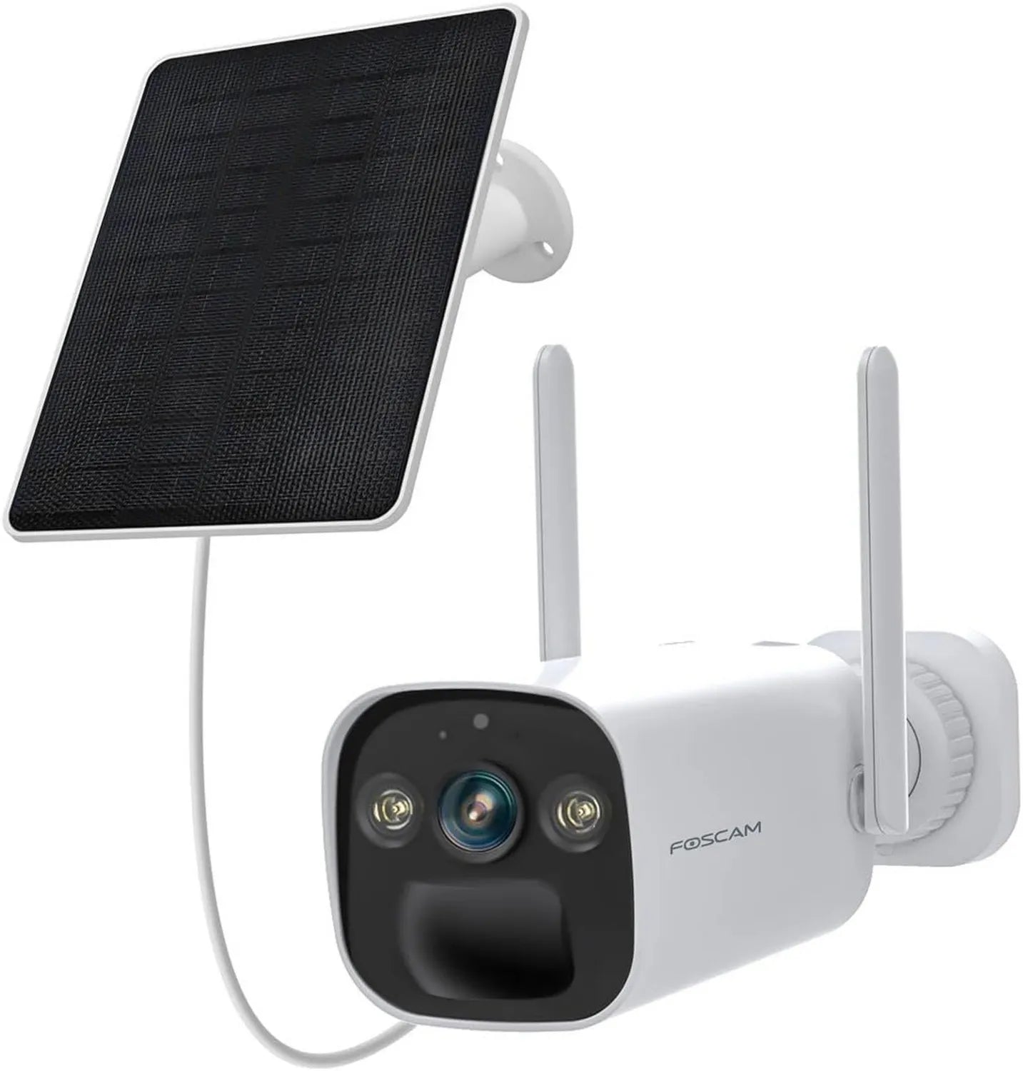 Foscam BP4 Caméra de Surveillance Wi-FI 2K 4MP avec Panneau - avec caméra, connexion Wi-Fi, résistant à l'eau