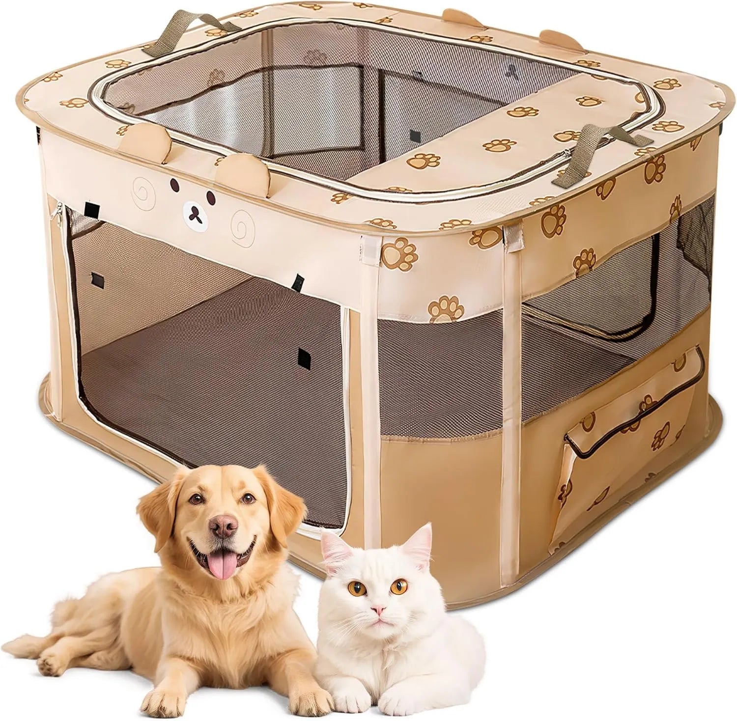 Parc pour animaux - pliable, format portable