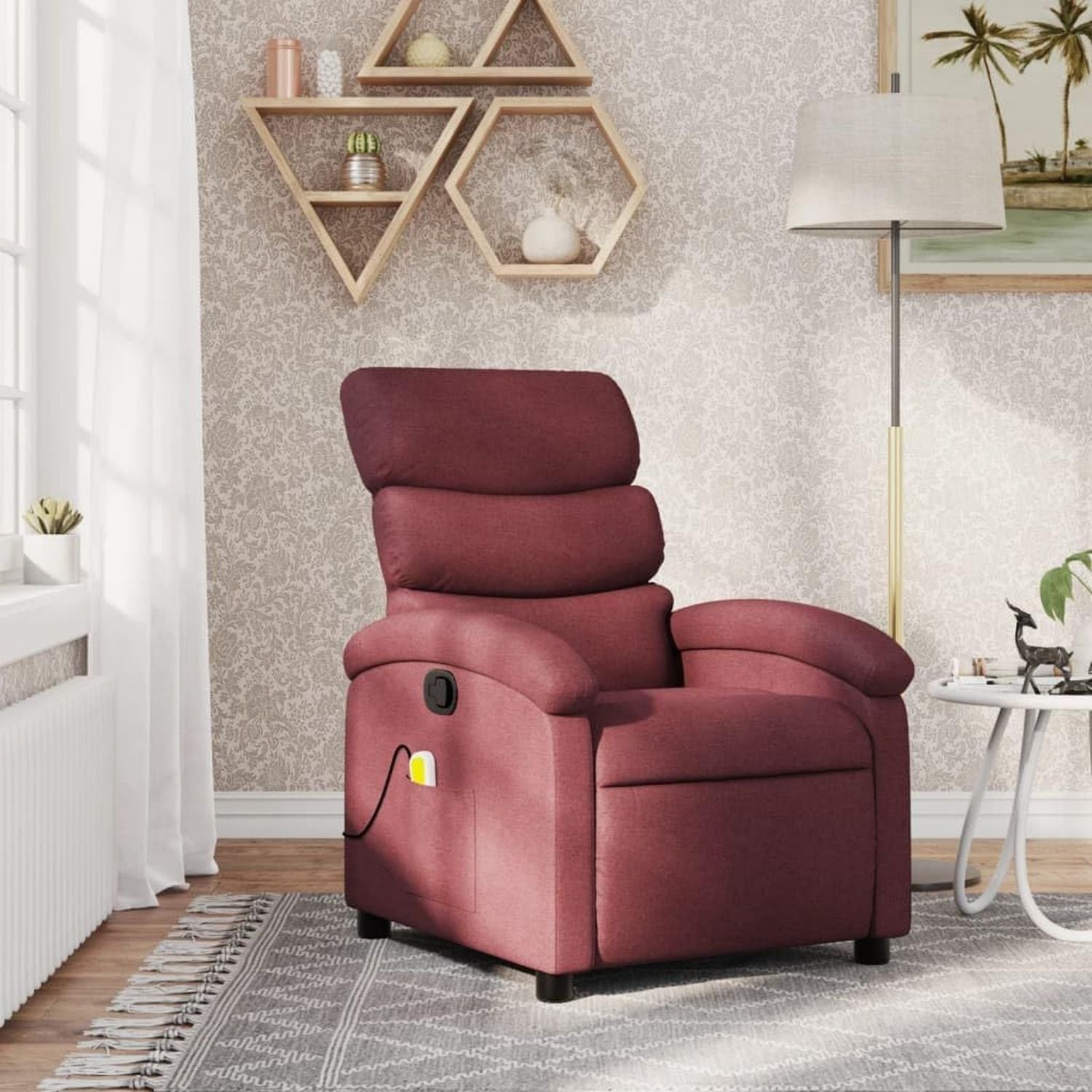 Fauteuil de massage: réglable, rouge, Homgoday