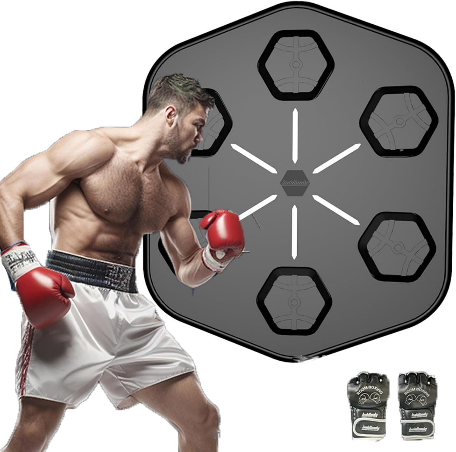 Machine de boxe musicale - noir