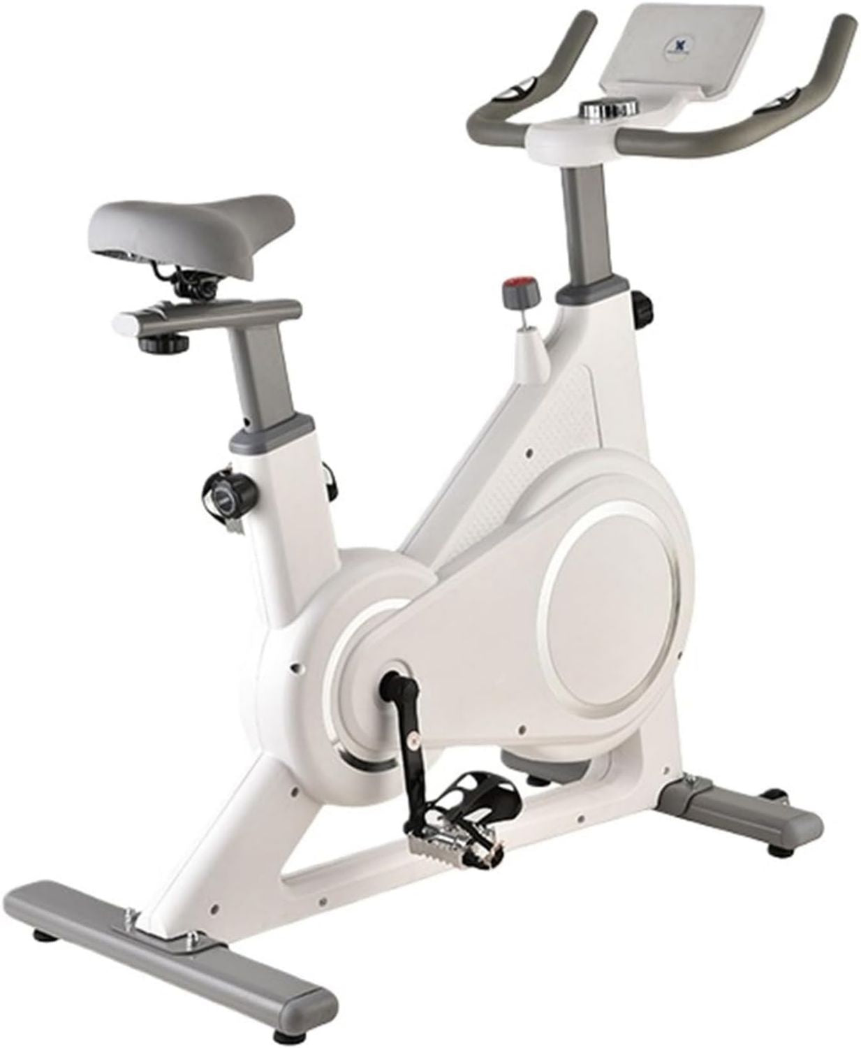 Vélo De Spinning Pour La Maison – fonctionnement silencieux, usage à domicile, 115 x 53 x 110cm, 120 Kg, blanc