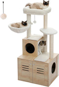 Arbre à chat – Grand Plateforme Niche, beige