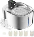 Fontaine à eau pour animaux - en acier inoxydable, 4 l