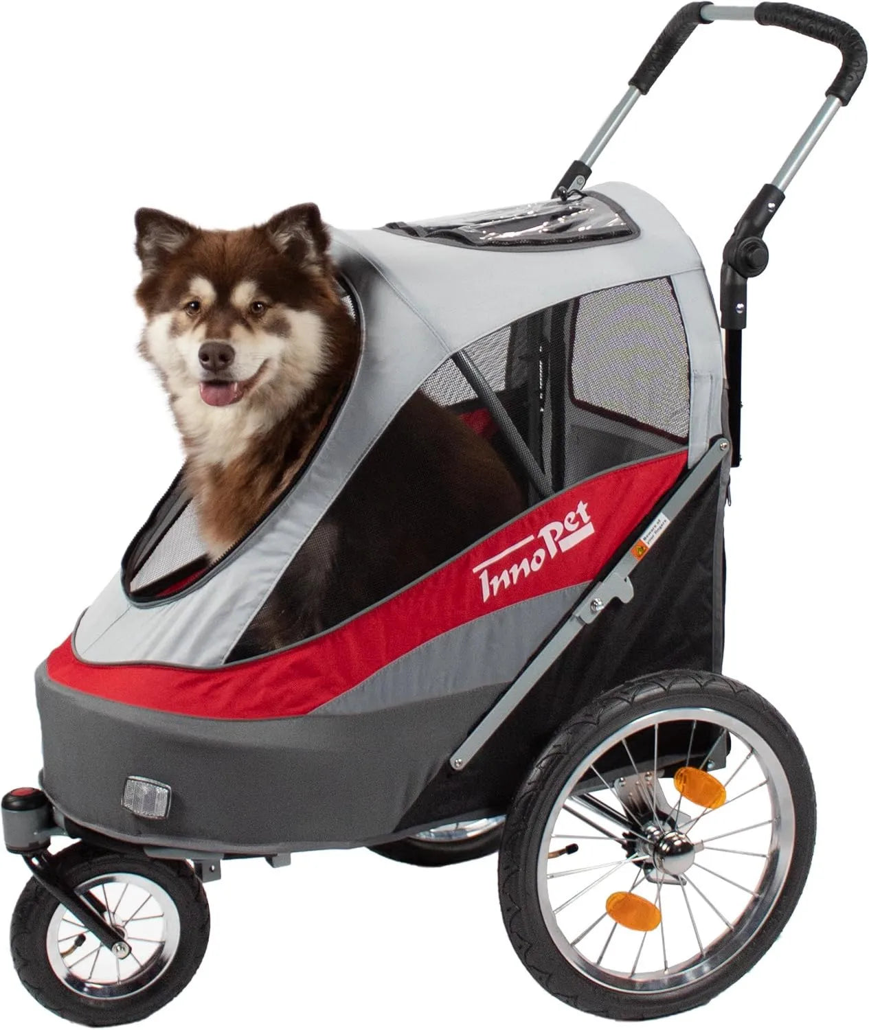 Remorque vélo pour animaux - 30 kg, blanc