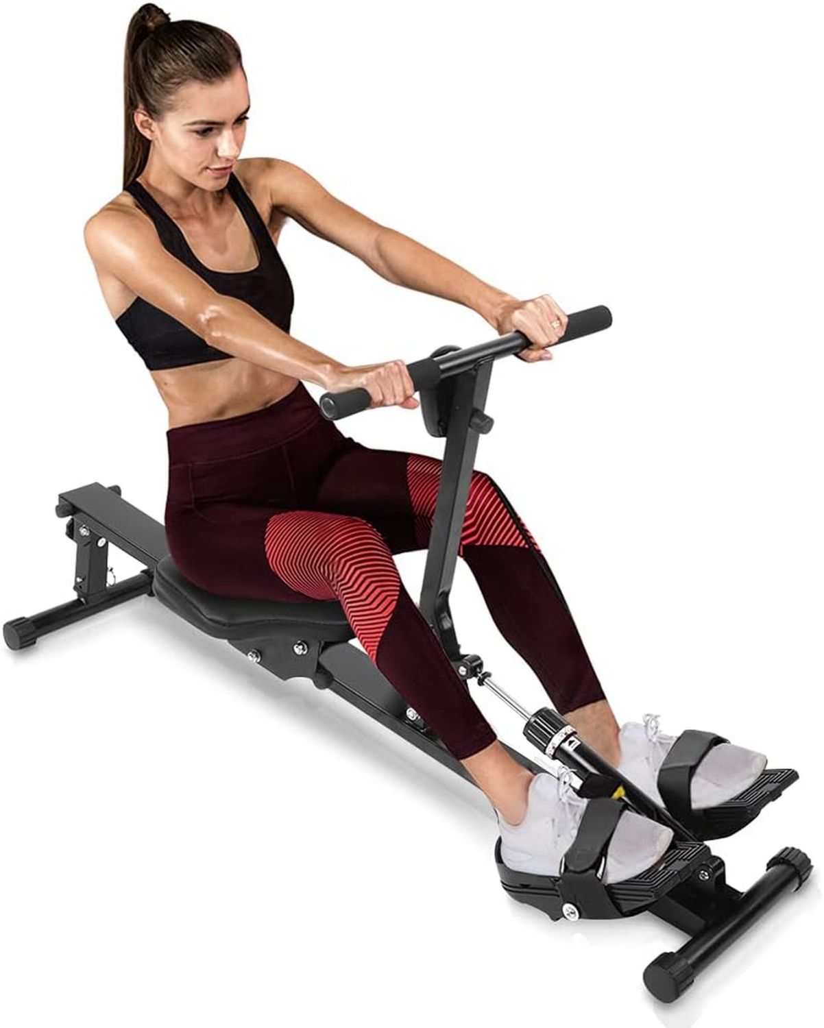 Rameur - pliable, réglable, grande capacité, usage à domicile, 120 kg